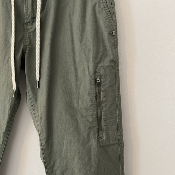 Vuori Womens Ripstop Pants Army Green Size S Organic Cotton Athlesiure Gorpcore - Picture 7 of 12